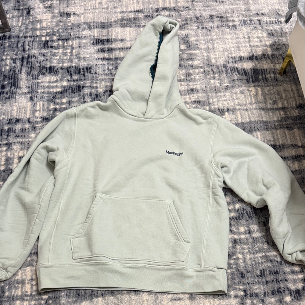 Unisex Madhappy Light Green Hoodie with Logo